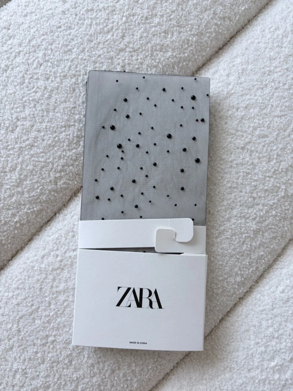 NWT ZARA RHINESTONE TULLE HIGH SOCKS